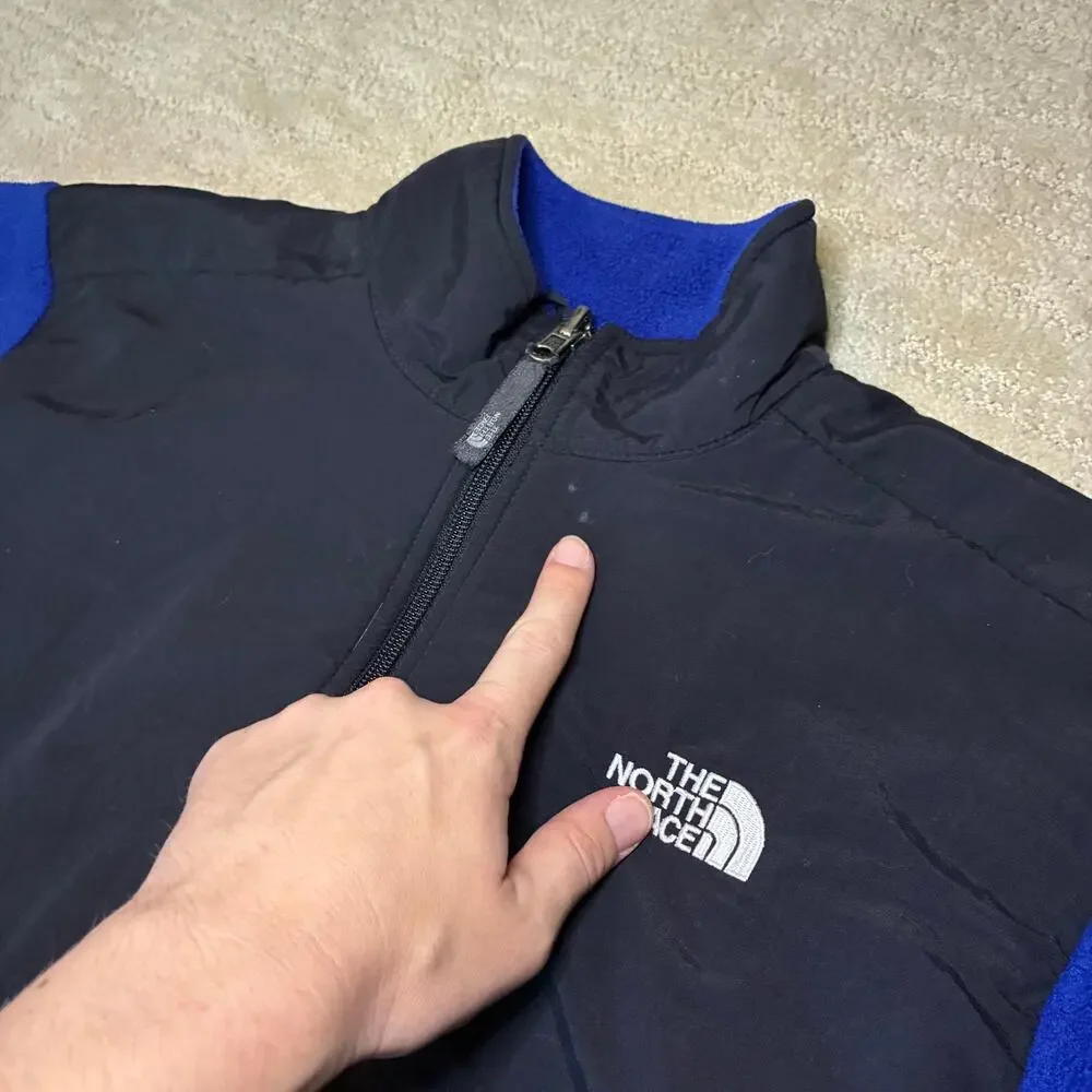 The North Face Youth Boys L Blue Denali Fleece Full Zip Jacket